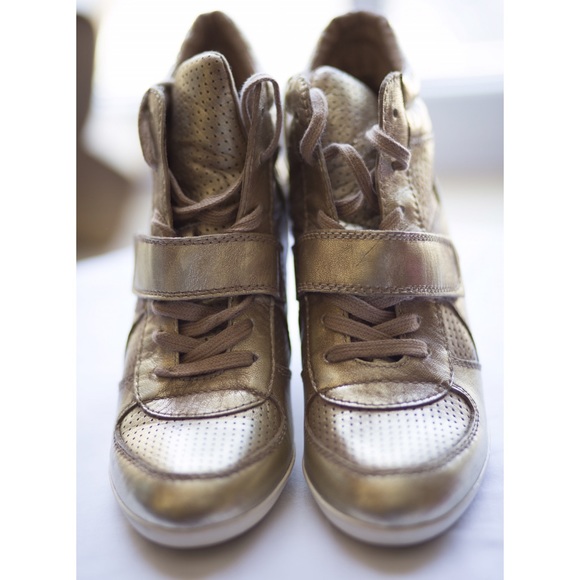 Gold Wedge Sneakers (PERFECT for wedding)