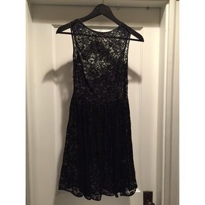 flower lace sleeveless dress