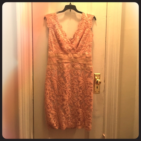 Classic pink lace dress