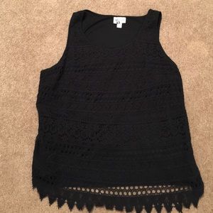 2X Black Crochet Shell from Ava Viv- On Hold schan