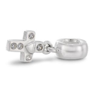 PANDORA Cross with Clear CZ Dangle RETIRED