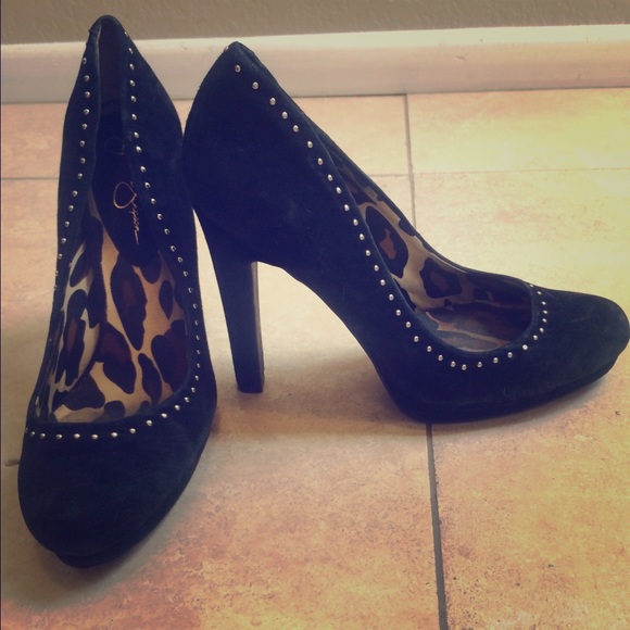 Jessica Simpson Studded Suede Pump