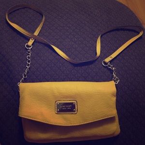 Yellow cross body bag