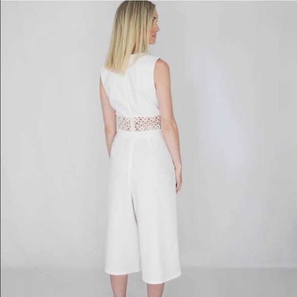 Sold! Endless Rose White Romper Jumpsuit - Picture 3 of 4