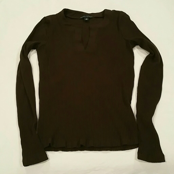 Banana Republic Ribbed Brown Shirt - Picture 2 of 3