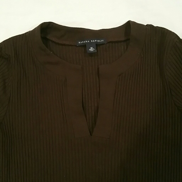 Banana Republic Ribbed Brown Shirt - Picture 3 of 3