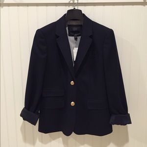 New! Navy J. Crew Schoolboy Blazer