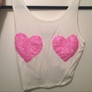 Foreign Exchange Heart Crop Top💕