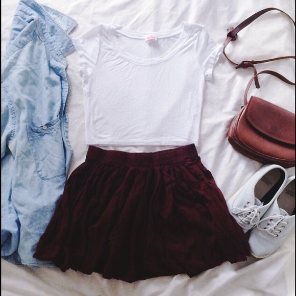 white crop top