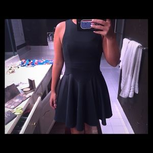 Smokey Grey fit and flare dress