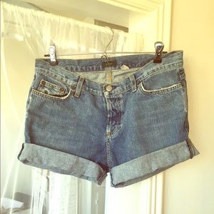JCrew denim rolled cuff shorts