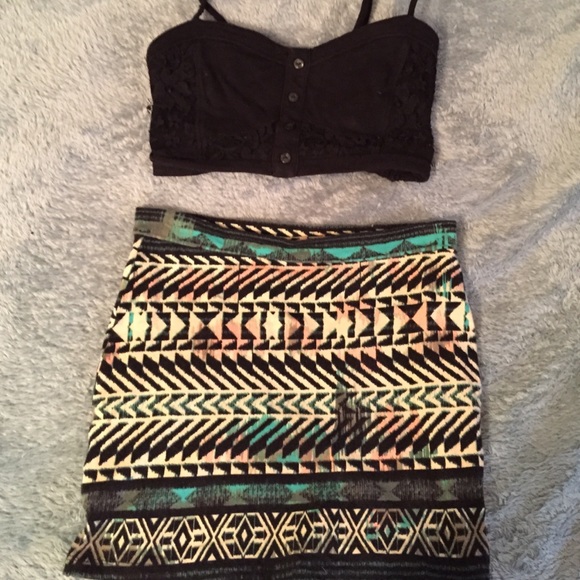 Aztec tube skirt
