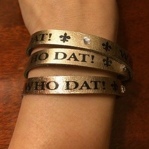 New Orleans Saints Who Dat Wrap Bracelet