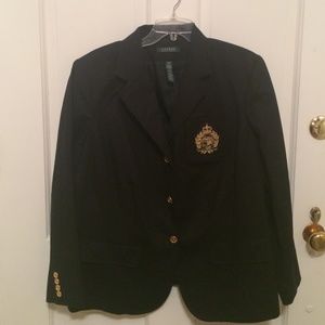 A black  lined jacket.