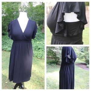 Flutter sleeve size 12 black dress from Macy's