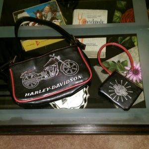 Harley Davidson purse and wristlet