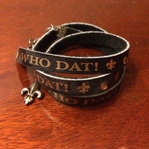 New Orleans Saints Who Dat Wrap Bracelet