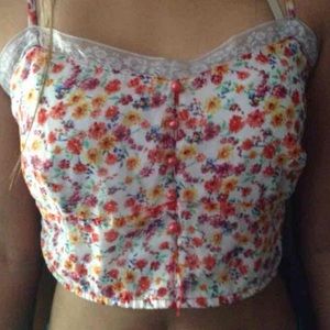 Floral crop top