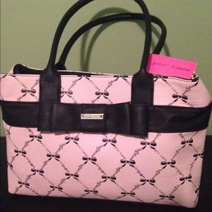 Betsey johnson pale pink handbag