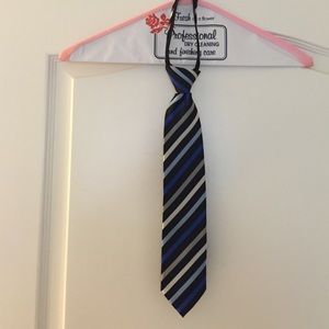 Black grey dark blue light blue mech tie