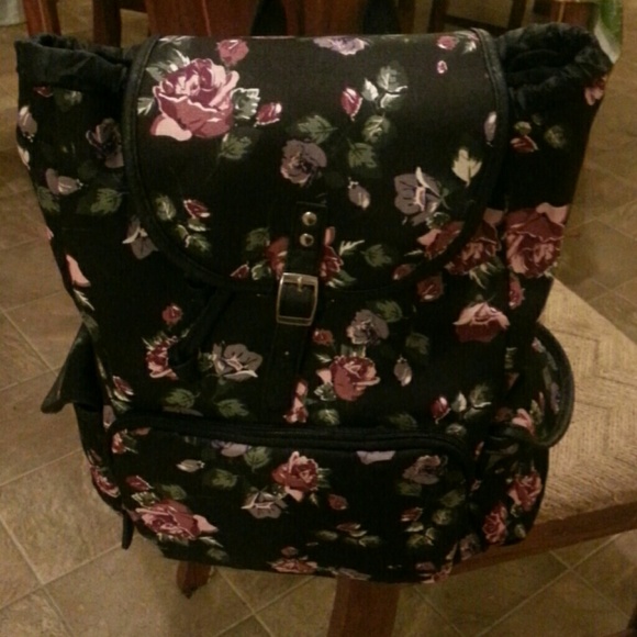 Nwot Floral Backpack