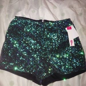 sequin shorts