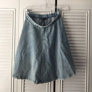 Denim Circle Skirt
