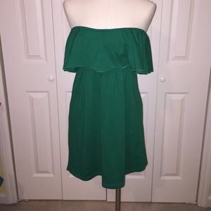 Green convertible knit dress