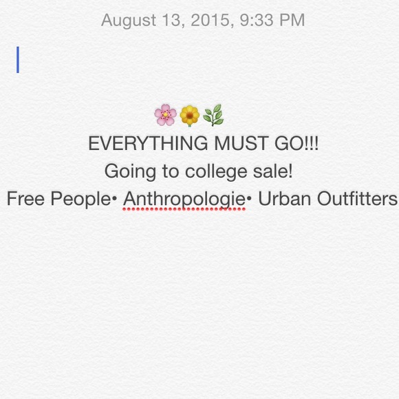 Free People , Antho , UO