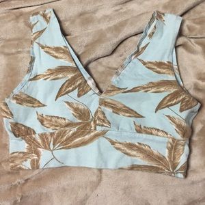 Motel Rocks XS palm tree crop top