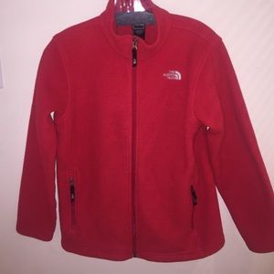 Red North Face Fleece Jacket