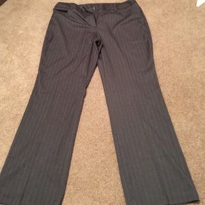 Size 18w Modern Fit Gray stripes Trousers