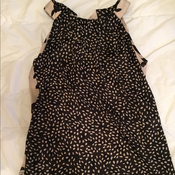 Black two patterned ny & co top with tie - Picture 1 of 2