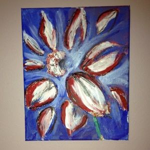 Hand made flower painting
