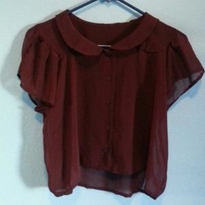 Rare Burgandy Top