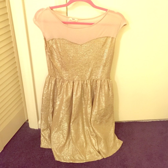 Gold dress