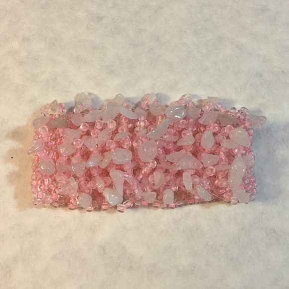 Pink beaded bracelet
