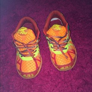 Colorful asic running shoes