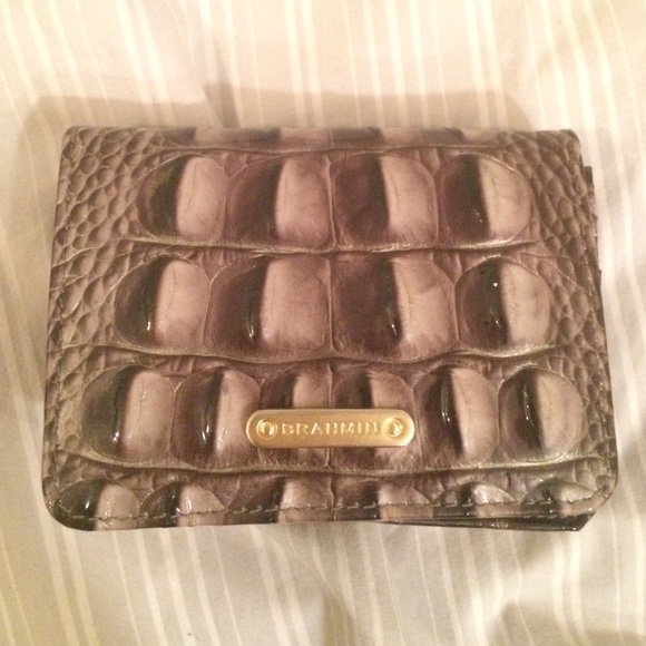 Brahmin Grey Compact Wallet