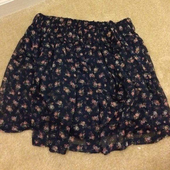 floral printed skort with pockets