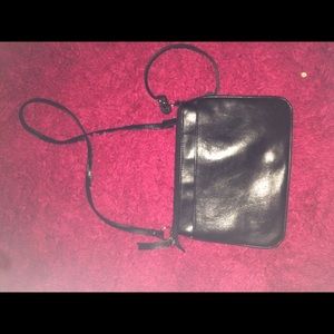 Black side purse