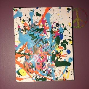 Splatter art painting