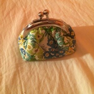 Vera Bradley English meadow coin purse