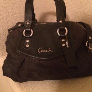 Black coach purse