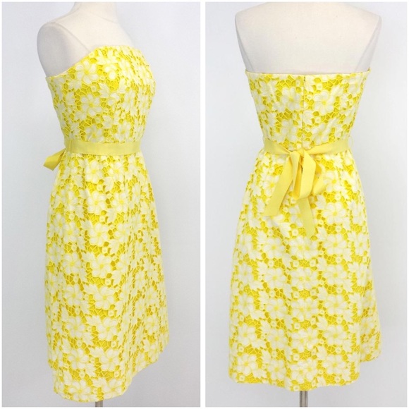 Lilly Pulitzer Dresses & Skirts - Lilly Pulitzer yellow floral overlay dress--BEAUTY