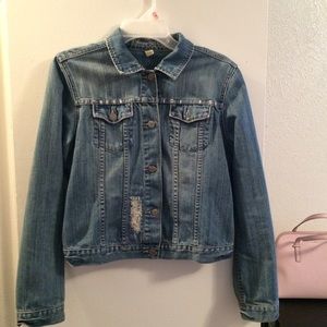 Distressed American Eagle Jean Jacket