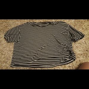Navy blue brandy striped tee