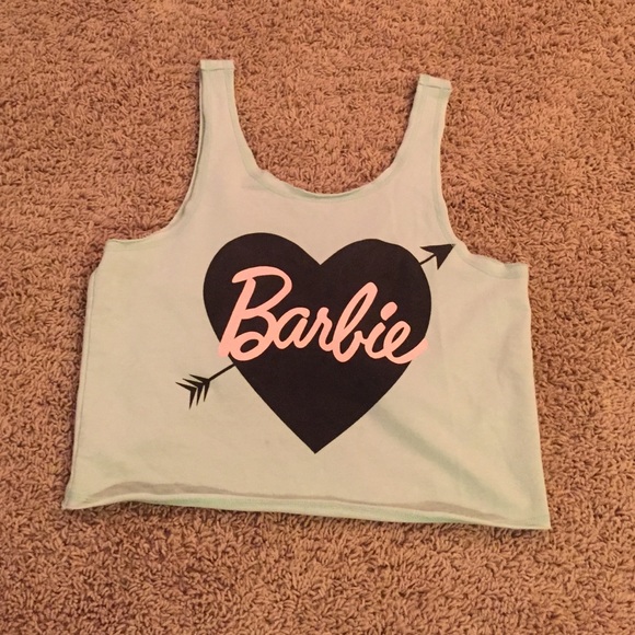 Barbie Tops - Barbie lose teal shirt with big bow in the back.