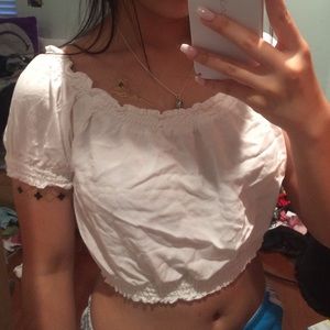 White crop top!
