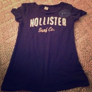 Navy blue hollister shirt